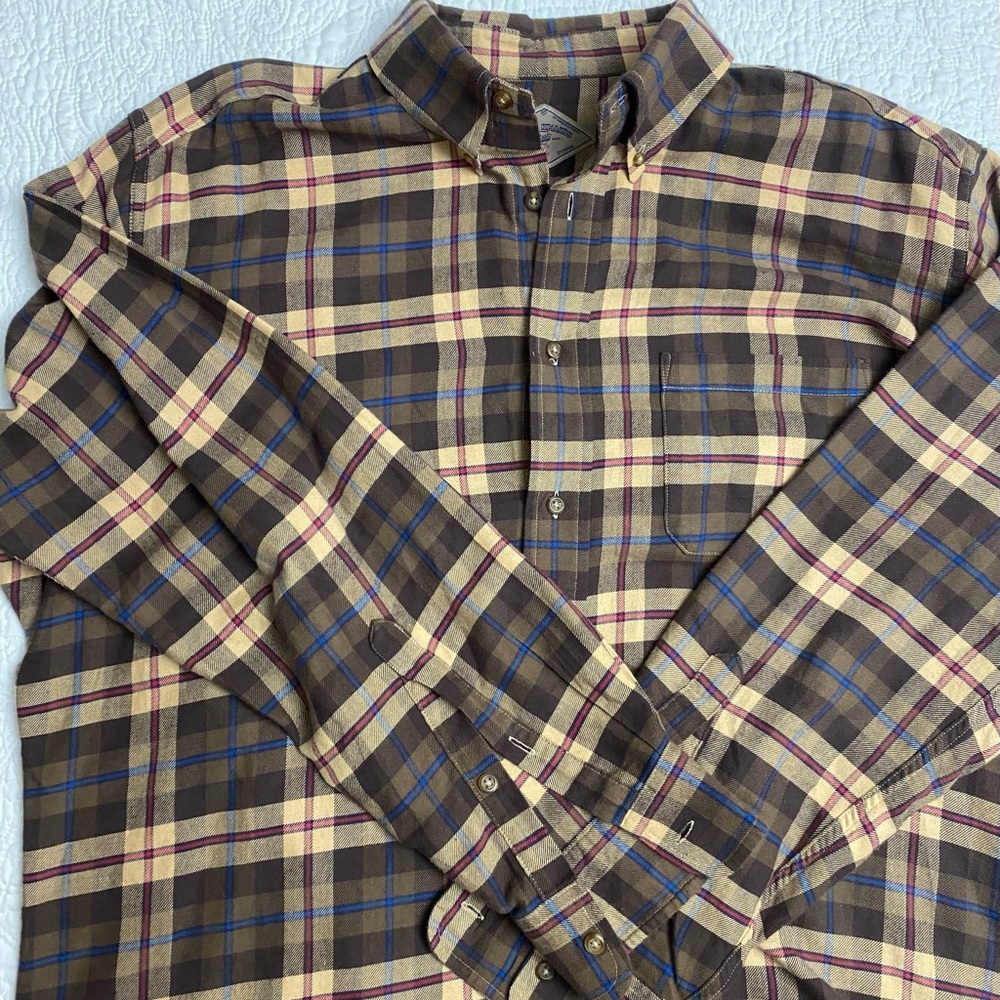 Vintage Bills Khakis Men’s Plaid Long Sleeve Button Down Size XL